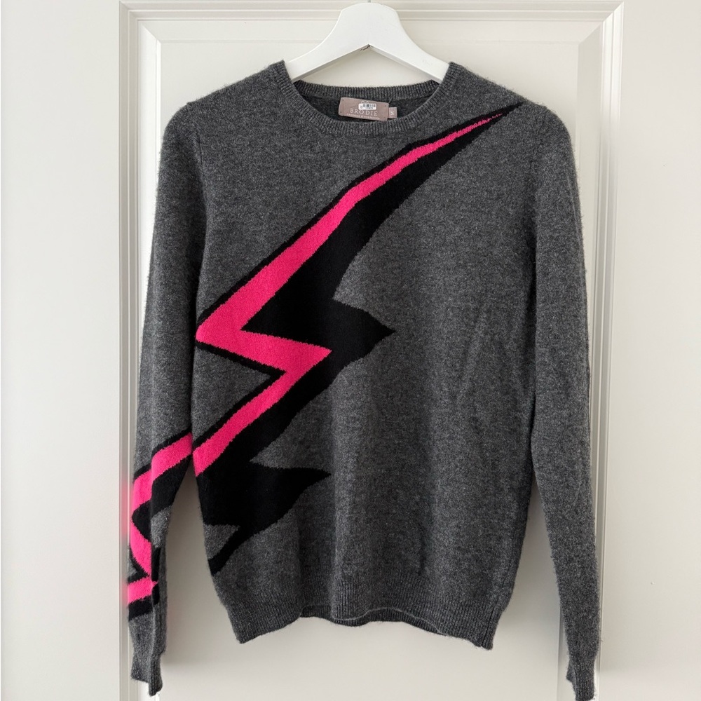 Brodie Cashmere Electric Crew Neck Sweater